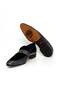 Gray Color Laceless Genuine Leather Velvet Men's Shoes - 3