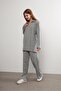 Knitwear Set Shirt Collar Wide Waist - 2