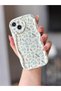 Iphone 15 plus blue flowery ecru case - 2