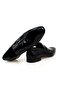 Dark Gray Genuine Leather Laceless Men's Shoes - 2