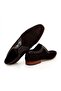 Brown Lace-Up Genuine Leather Suede Men's Shoes - 2