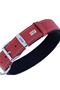 Comfort Leather Paw Patterned Dog Collar Red-Large-4X57-65 cm - 2