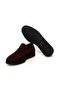 Brown Laceless Genuine Leather Men's Suede Shoes - 3