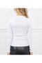 Long-Sleeved 100% Cotton Bodysuit Women's Clothing Bodysuit Winter Black White Blue - 2