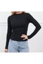 Zenne Long Sleeve 100% Cotton Bodysuit Women Clothing Bodysuit Winter Black White Blue