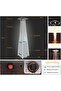 zMartEx Outdoor Garden Pyramid Patio Silver Heater Premium Quality - 5