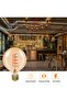 E27 6W Vintage Edison G125 LED Filament Bulb, Dimmable, 2200K Warm White, Amber Glass - 2