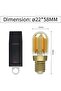 Vintage LED Edison Screw Bulb E27 G80 60W Equivalent, Warm White 2800K, Amber Glass, 2 Pack - 7