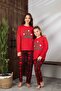 Mother-Daughter Matching Long Sleeve Plaid Christmas Concept Family Bond Pajama Set-3256