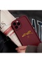 Iphone 16 pro leopard patterned burgundy shock proof case