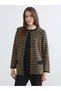 Quality Pieces from Çelebi Store Zero Roba Collar Striped Women's Knitwear Cardigan