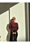 Boat Neck Transparent Stretchy Bodycon Knitted Blouse - 2