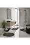 5 Piece Tricot Jute Bathroom Set - Dirty Basket, Mat and Organizer Set-Anthracite - 6
