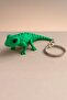 3 Pieces Movable Jointed Colorful Keychain Set - Iguana, Octopus, Snake - 3-Piece Gift Set - 5