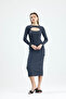 Low-Cut Combed Cotton Long Dress - 2