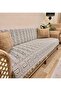 Seat Cover Luxurious Cotton Labyrinth Pattern Non-Slip Double-Sided Fringed Decorative Daily Use