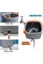 AXYWINBO Flat Mop and Buckets Set, Wet & Dry System Built-in Wringer All in One with 2 Chambers - 4