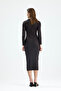 Half Fisherman Long Sleeve Combed Cotton Dress - 8
