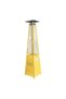 zMartEx Real Flame Outdoor Pyramid Patio Heater 13KW Propane Gas Standing Floor Heater for Outdoor