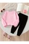 Girls' Altüst Love Printed Tracksuit Set - 2