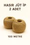 Wicker Jute Twine 100 Meters – 2 Pieces Natural Twine for Bundling and Decor - 2