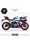 طقم جاهز لتركيب الكسوة الخارجية لدراجة CFMOTO 250SR بنمط BMW HP4