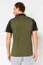 Men Sportswear Fit Short Sleeve Outdoor Polo Shirt, Olive - 3