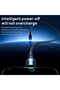 كابل شحن سريع USB-C 100 واط 6 أمبير بطول 2 متر مع شاشة LED وإيقاف تشغيل تلقائي ذكي، سلك شحن مضفر من النايلون - 4