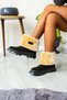 Girls' and Women's Winter Furry Lined Suede Boots Shoes - 3