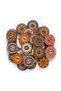 100PCS 25mm 50/100PCS Vintage Painted Printed Wooden Butt -15mm 20mm 25mm DIY Craft Accessories Hand - 8