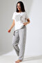 Women's Printed Pajama Set – Top & Bottom Set – Comfortable Loungewear – Soft Cotton Fabric