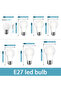 AC220V(175-265V) 20W E27 Base Cold White 4PCS LED Bulb E27 AC220V 3W 6W 9W 12W 15W 18W 20W Indoor Li - 2