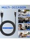 كابل شحن USB أسود بطول 1.5 متر لجهاز ألعاب نينتندو دي إس آي لجهاز NDSI 3DS 2DS XL/LL الجديد 3DSXL/3DSLL 2 - 7