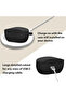 حقيبة سيليكون سوداء غير لامعة مع مرفق حزام لـ JBL Wave Buds 2 - 5
