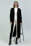 Knitted Patterned Knitwear Cardigan R10006 Black - 4