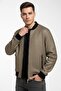 Zippered Metallic Textured Oversized Jacket