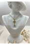 Gold Color Key Figured Necklace – Elegant, Sparkling and Meaningful Design - 3