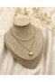 Gold Detailed Double Layer Pearl Necklace – Minimalist, Elegant, and Timeless Pearl Design