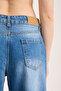 Normal Waist Long Leg Blue Women's Jeans - 6