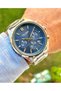 Men's Wristwatch Silver Color Steel Band 5 Atm Water Resistant 2 Years Distributor Warranty