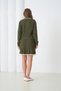 Women's Polo Neck Knit Detail Skirted Double Knitwear Set - 6