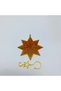 Gold Polar Star - Pine Tree Ornament Set of 3 - 4