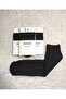 3-Pack Cotton Knee-High Mat Extra Soft Black Trouser Socks - 3