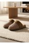 Women's House Slippers with Furry Inside, Stone Pattern and Non-Slip Sole - 3