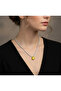 ✨   Luxurious and Eye-Catching: Yellow Sapphire Solitaire Necklace ✨