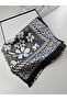 Luxury Voile Silk Shawl Hijab Foulard Scarf Shawl Ethnic Pattern 70 X 180 cm - 3