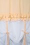 Country Style Pot Curtain Double Ruffled - Compatible with Curtain Rod and Rustic - 5