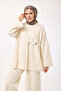 44120 - Stylish Comfortable Casual Women's Set with Belt Accessory and Knitted Pants - 5