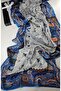 Luxury Voile Silk Shawl Hijab Foulard Scarf Shawl Ethnic Pattern 70 X 180 cm - 2