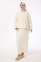 44106 - Stylish Comfortable Casual Knitwear Women's Set with Skirt